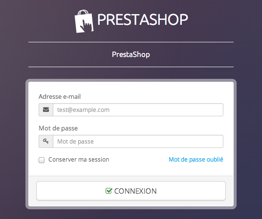 Prestashop 1.6 Back Office